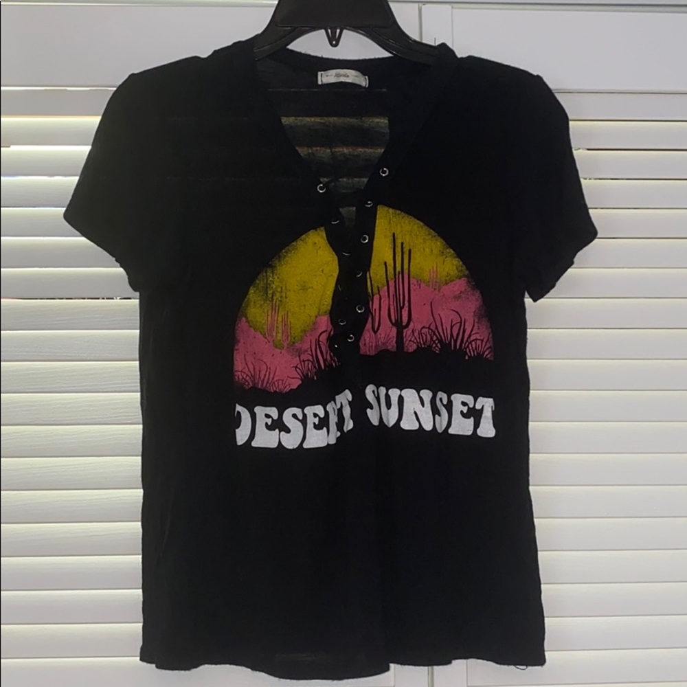 Black graphic tee